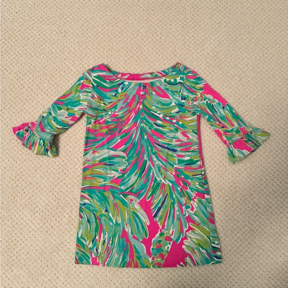 Lilly Pulitzer Other - Lilly Pulitzer Dress XS 3T pink and Green
